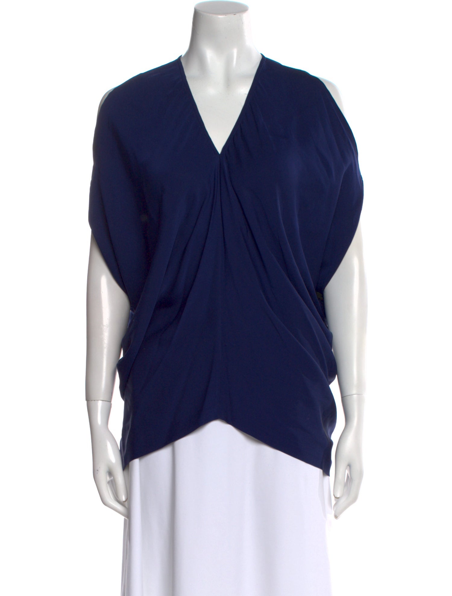 Zero + Maria Cornejo Silk V-Neck Blouse