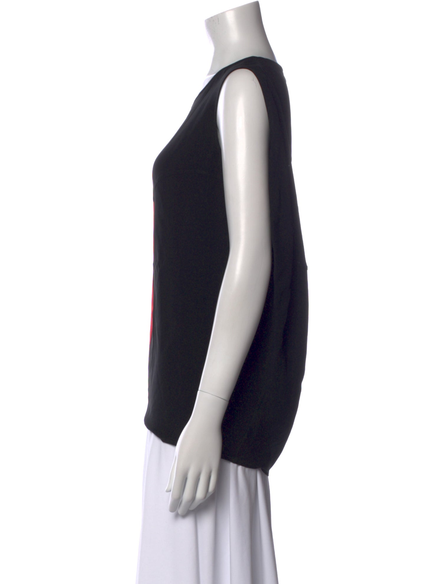 Zero + Maria Cornejo Colorblock Pattern Scoop Neck Top