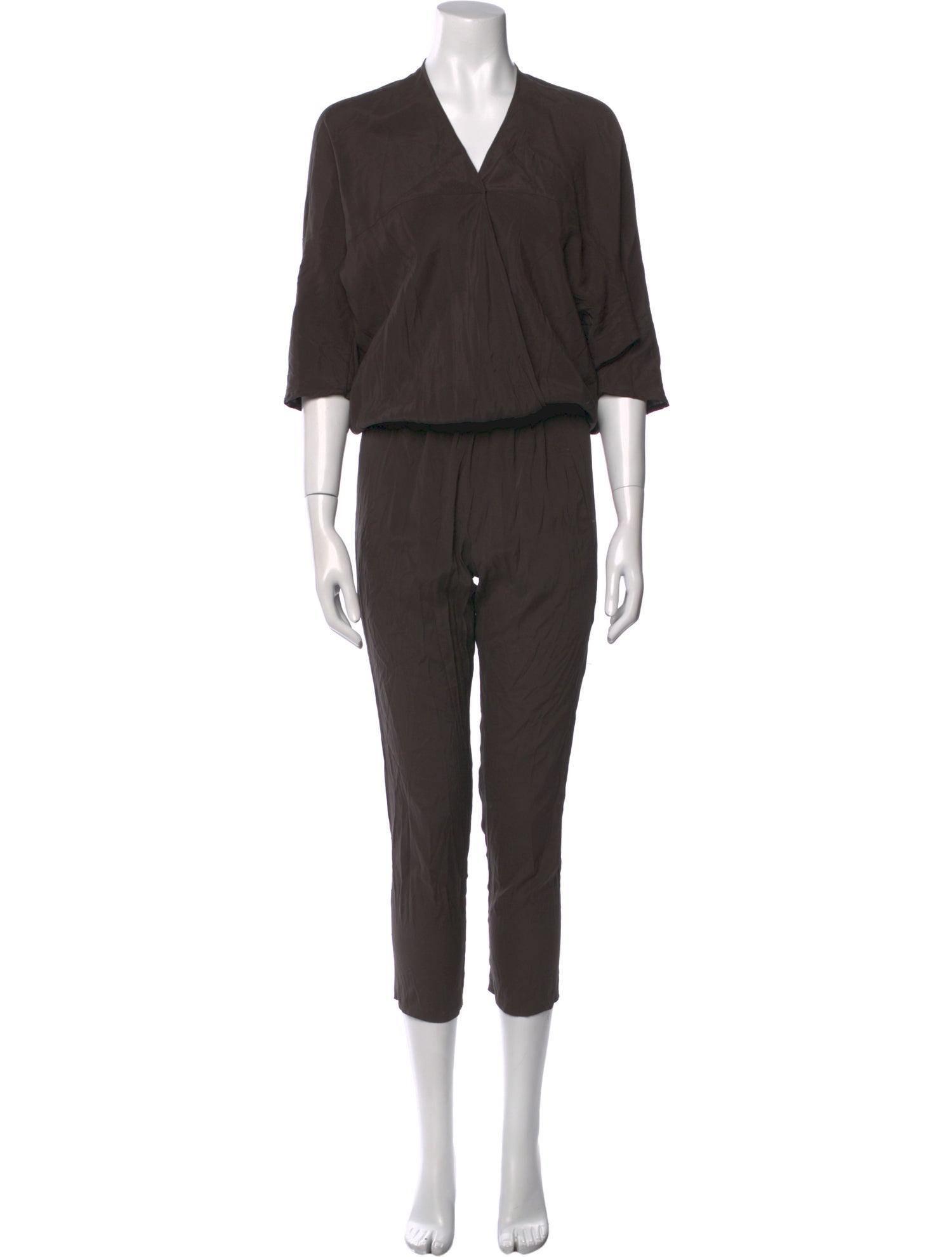 Zero + Maria Cornejo Silk V-Neck Jumpsuit