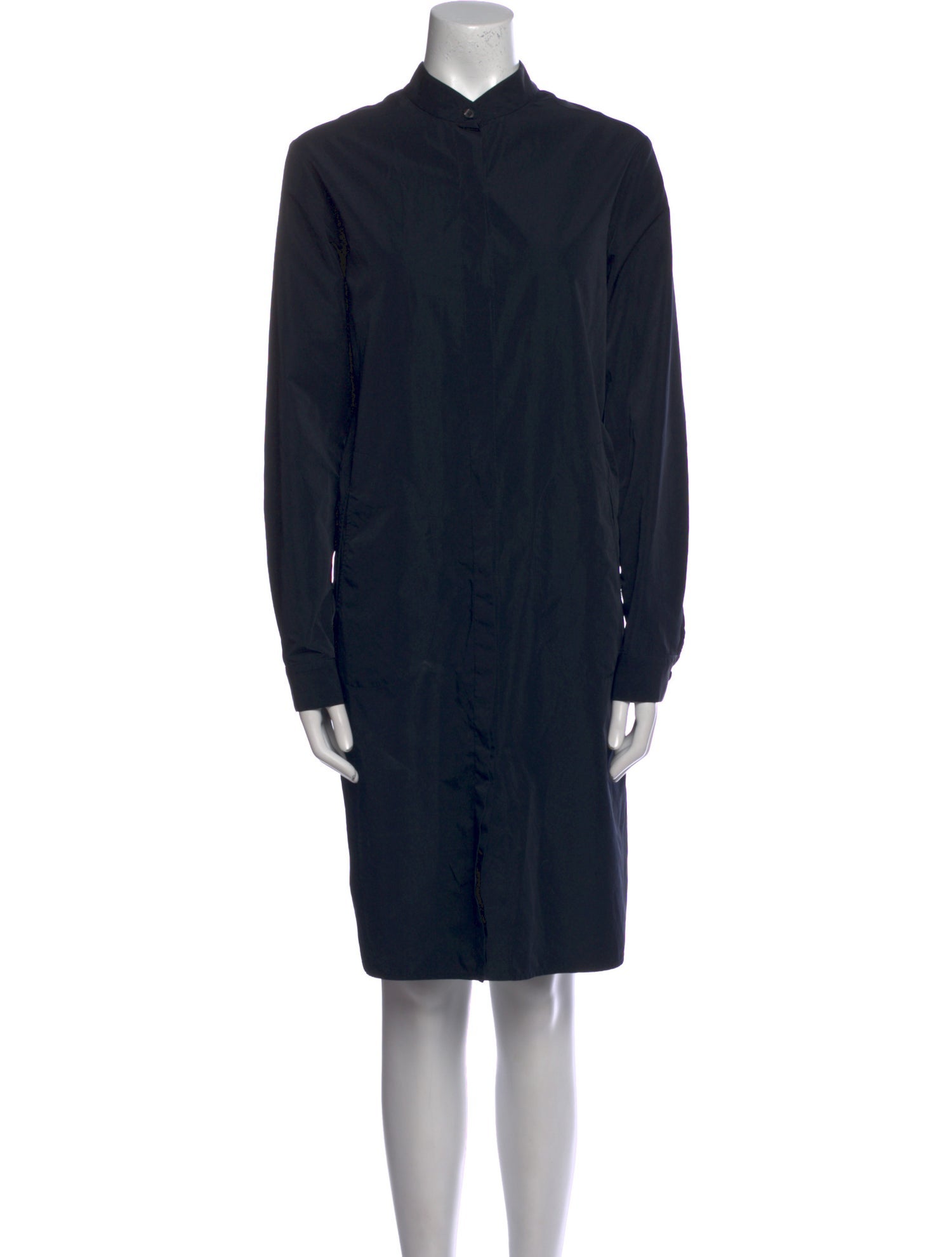 Zero + Maria Cornejo Mock Neck Knee-Length Dress