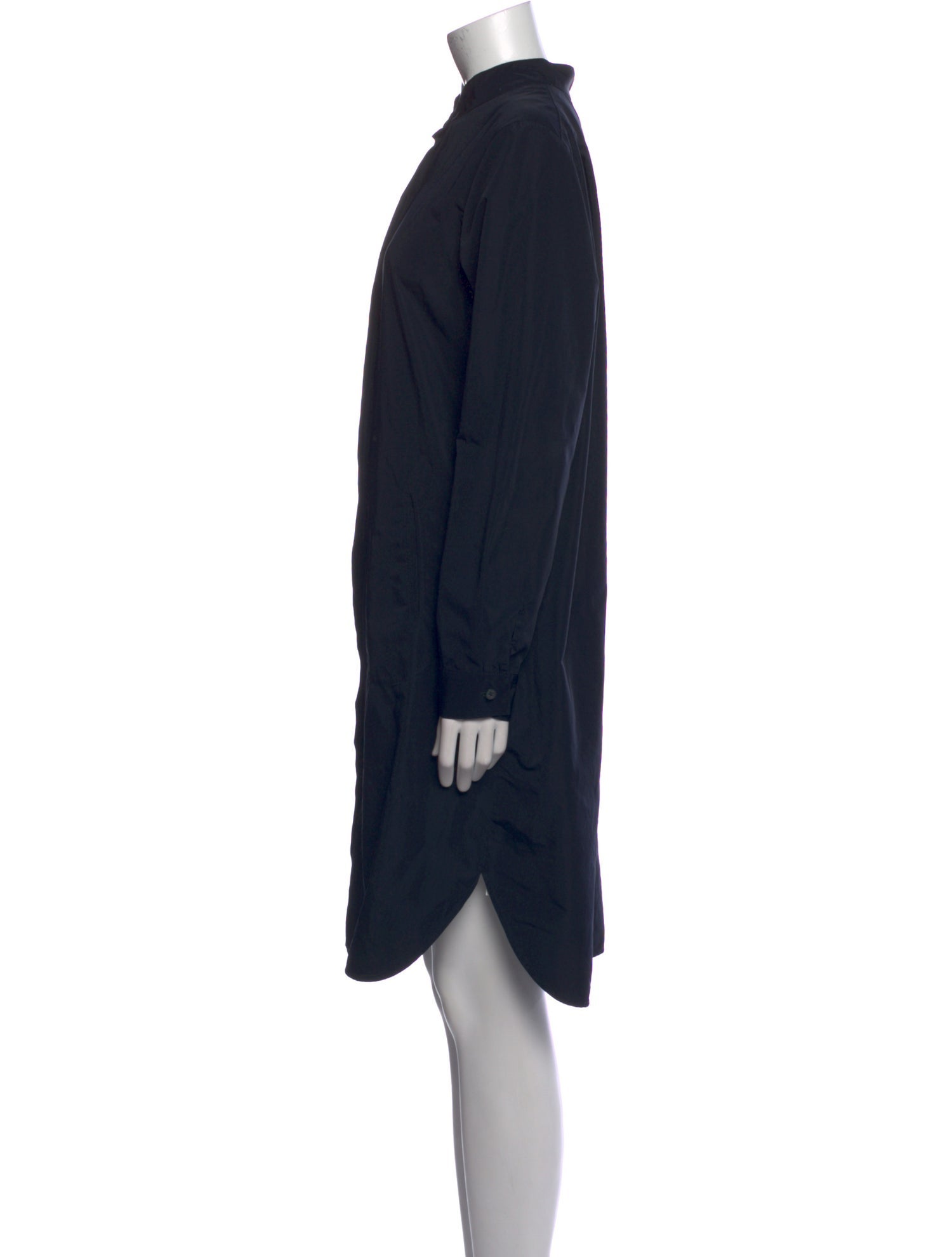 Zero + Maria Cornejo Mock Neck Knee-Length Dress
