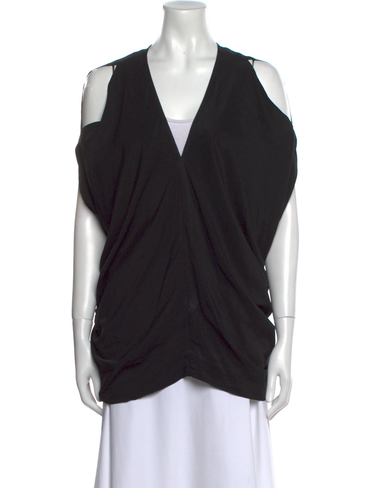 Zero + Maria Cornejo Silk V-Neck Top