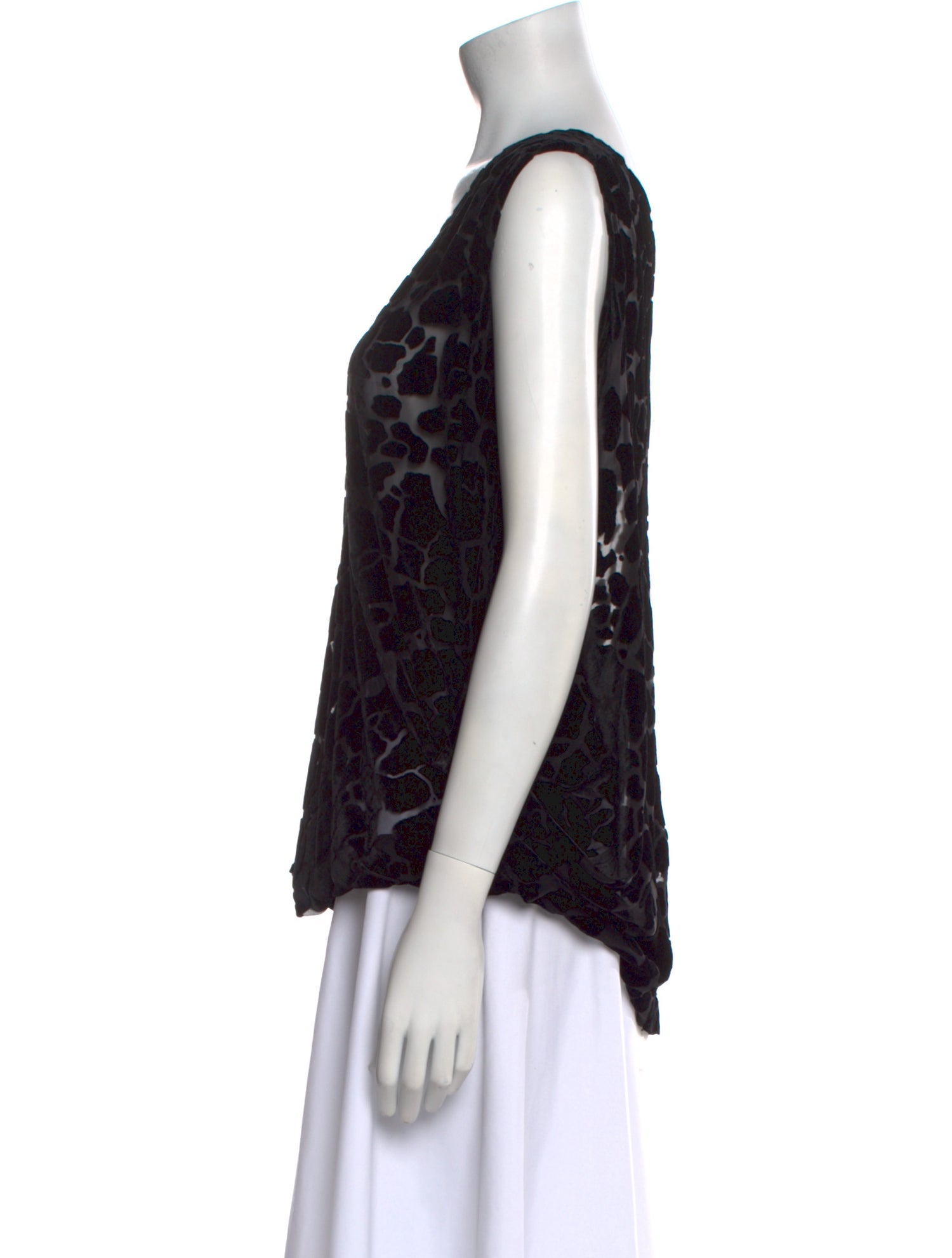 Zero + Maria Cornejo Printed V-Neck Blouse