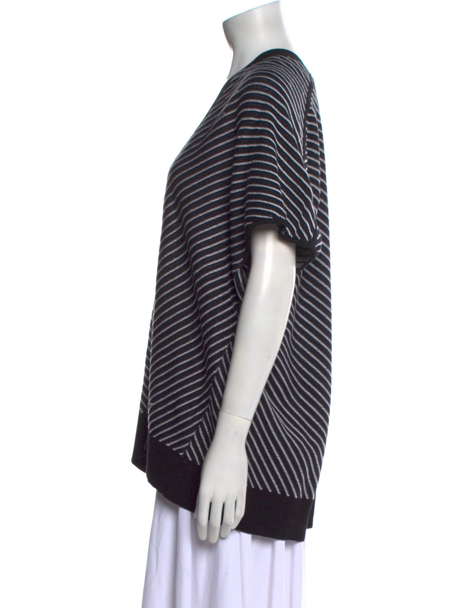 Zero + Maria Cornejo Striped Open Front Sweater
