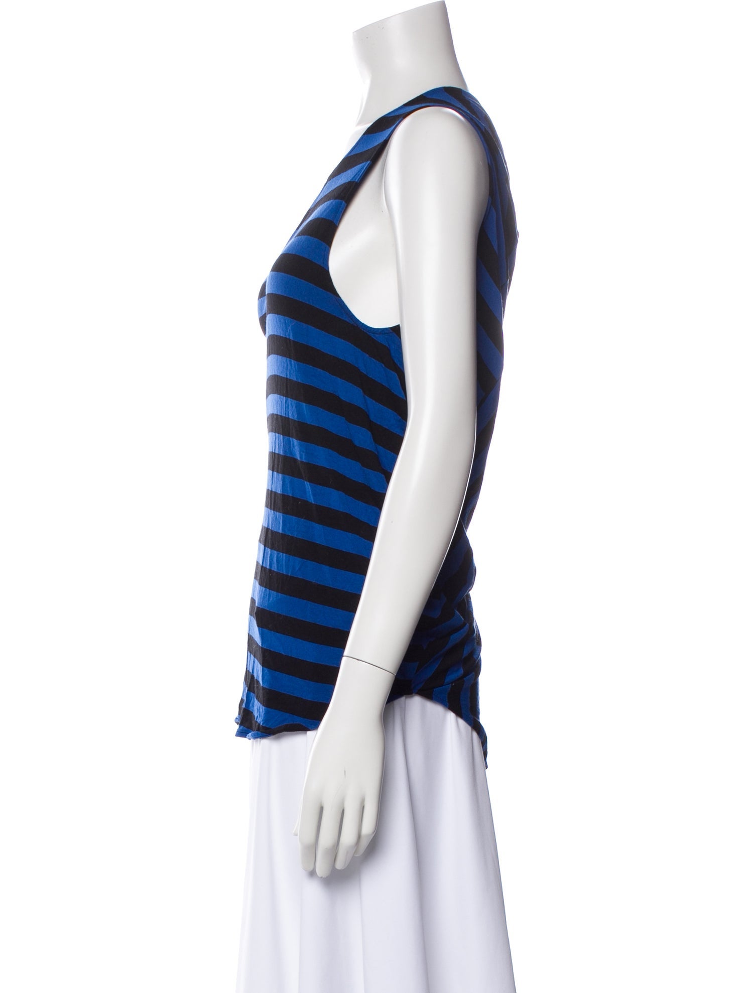 Zero + Maria Cornejo Striped One-Shoulder Sweater