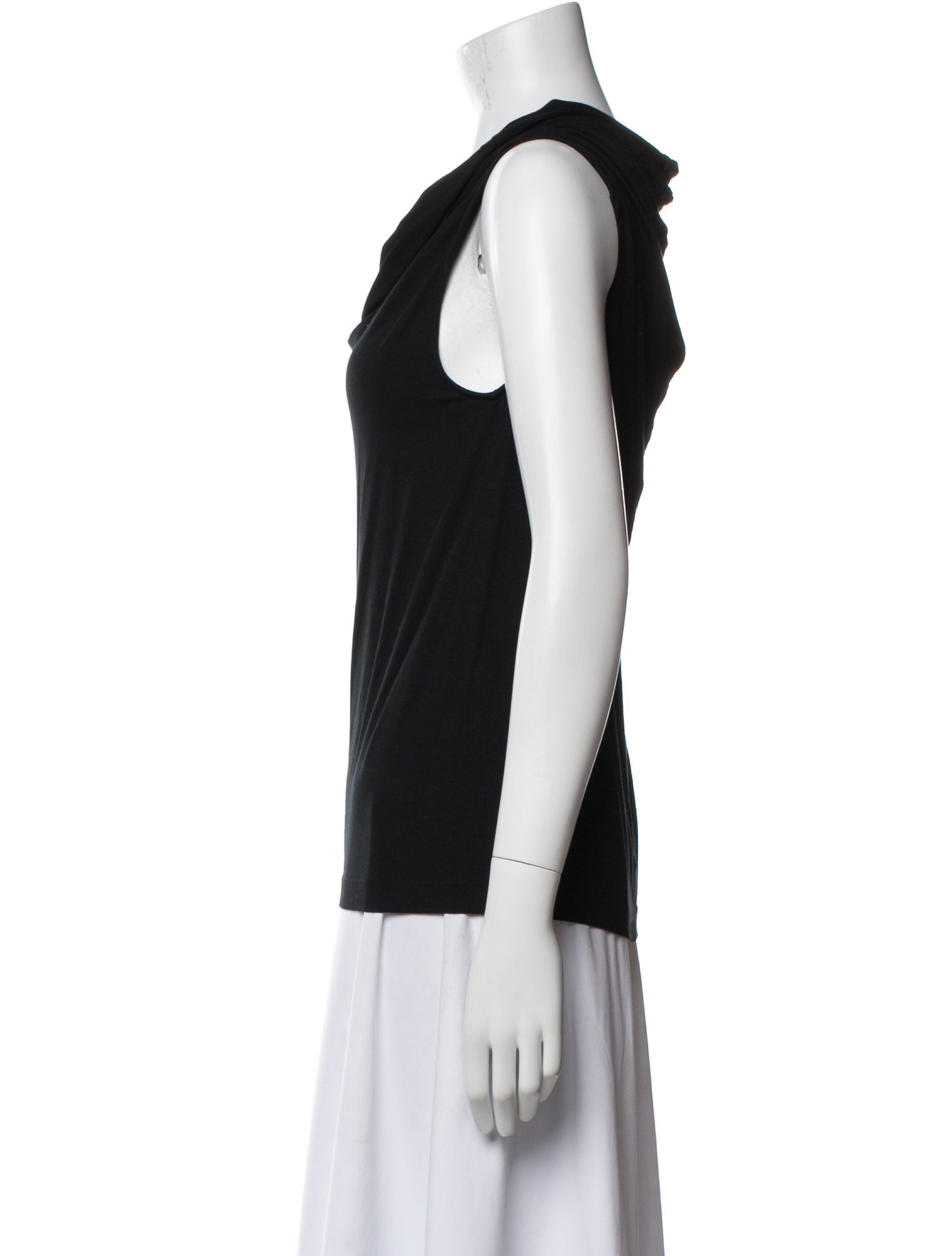 Zero + Maria Cornejo Cowl Neck Sleeveless Top
