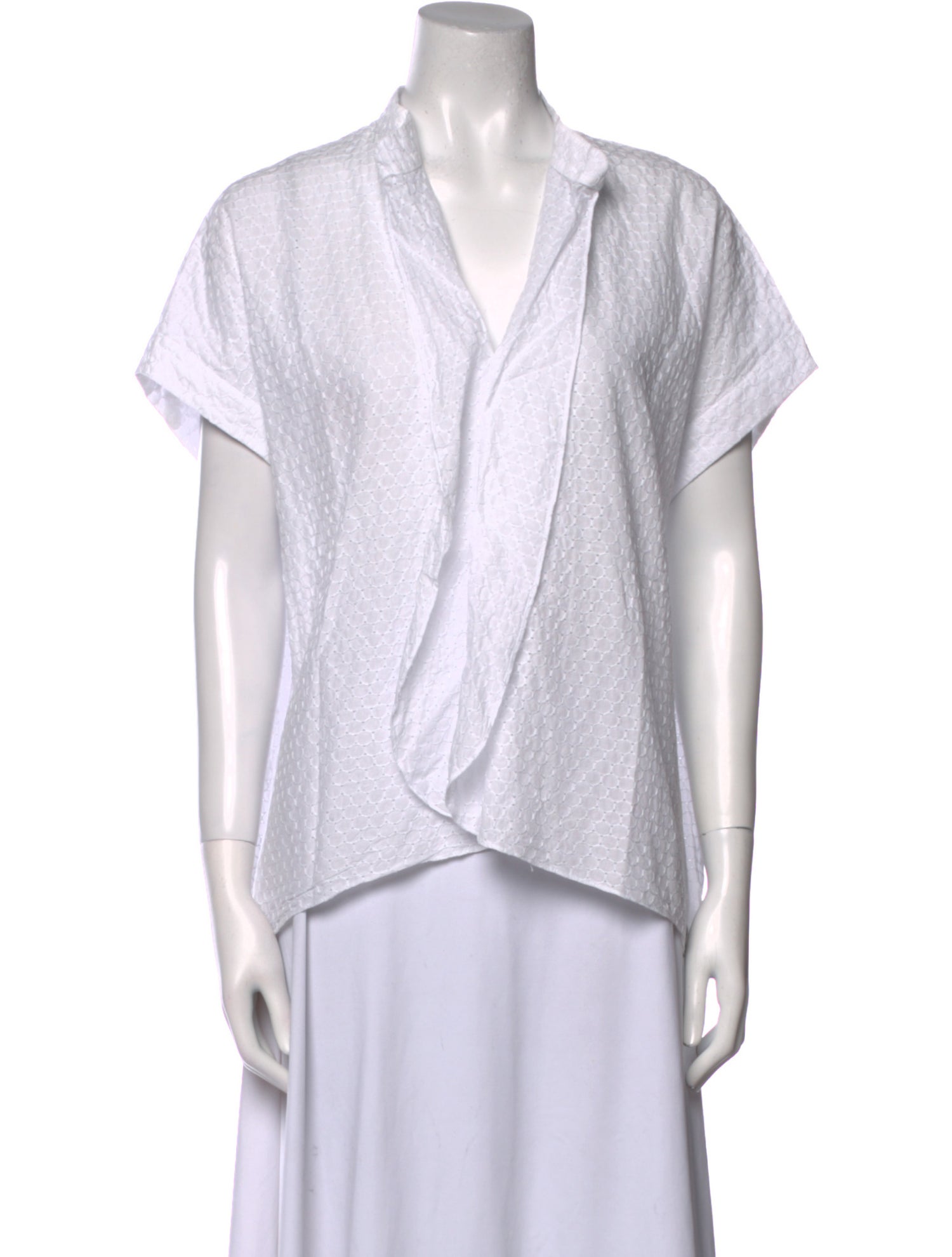 Zero + Maria Cornejo V-Neck Short Sleeve Top