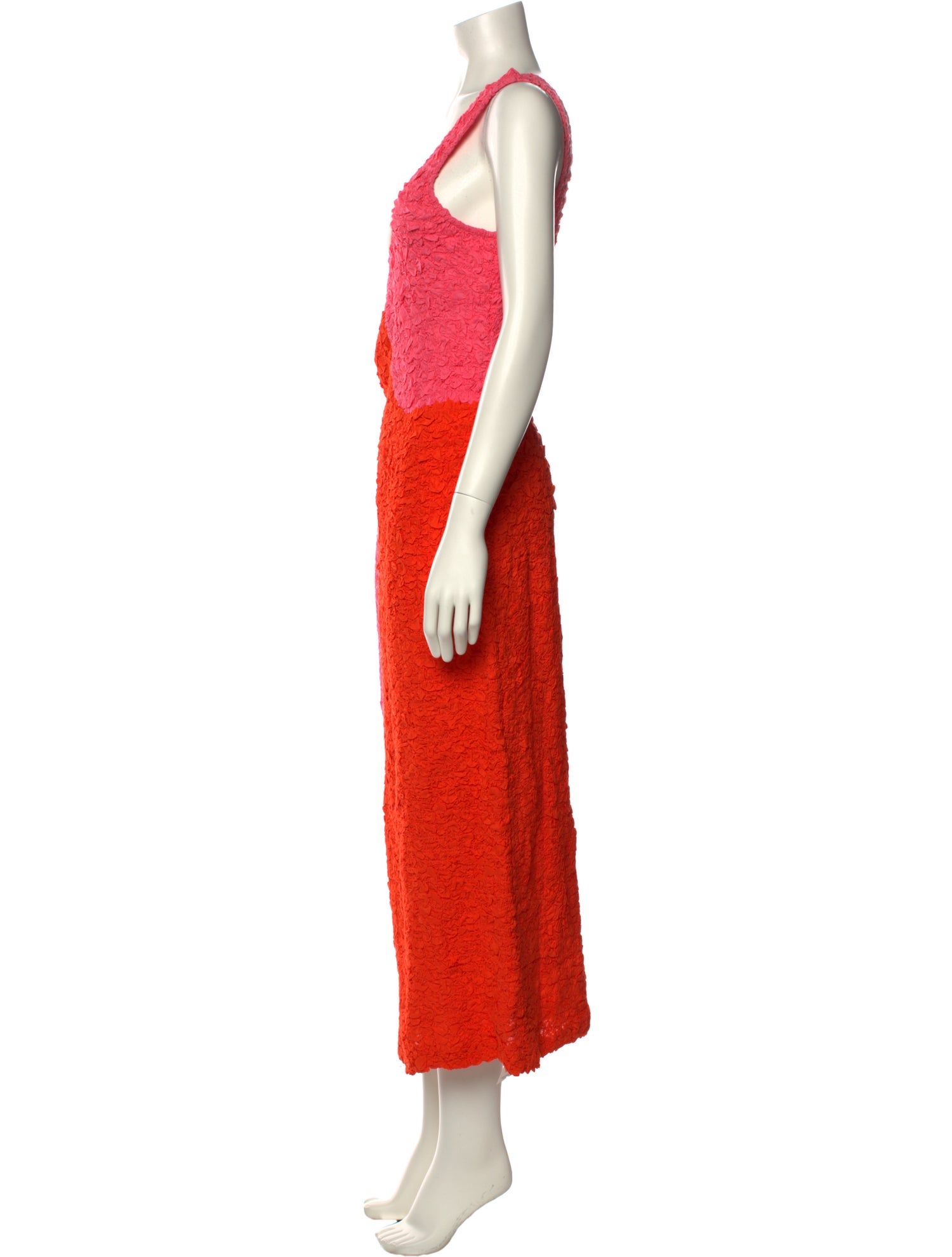 Zero + Maria Cornejo Colorblock Pattern Long Dress