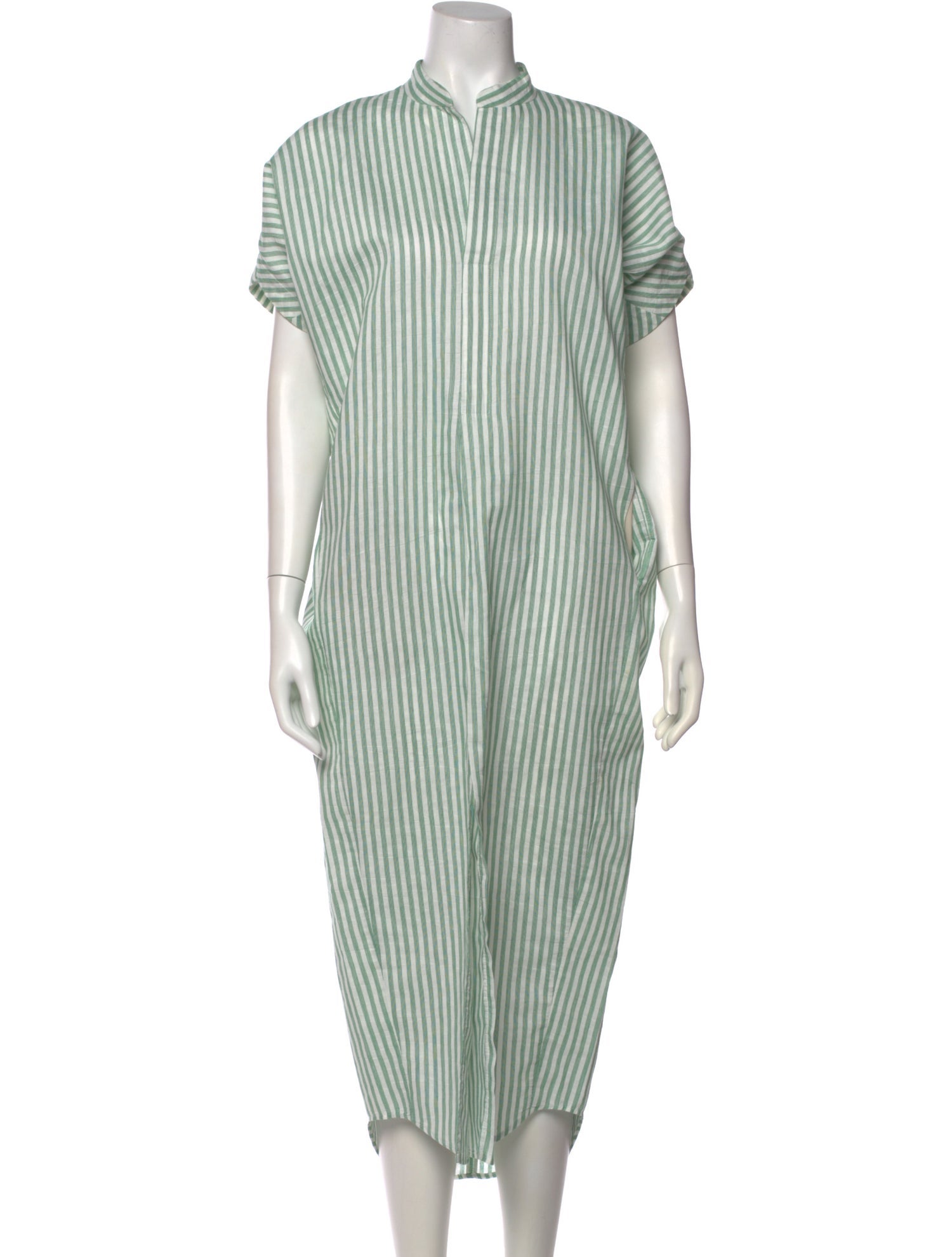 Zero + Maria Cornejo Striped Long Dress