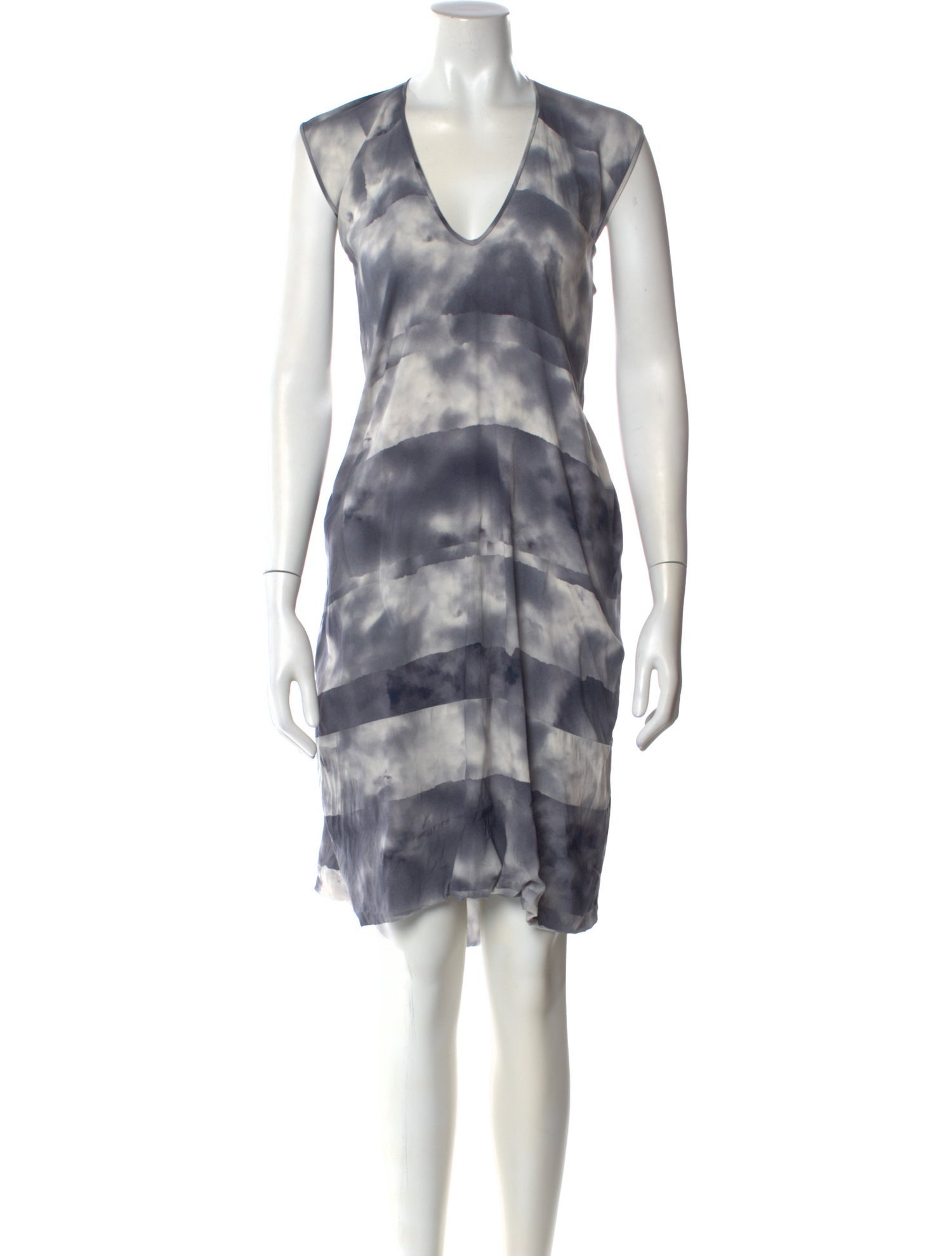 Zero + Maria Cornejo Silk Midi Length Dress