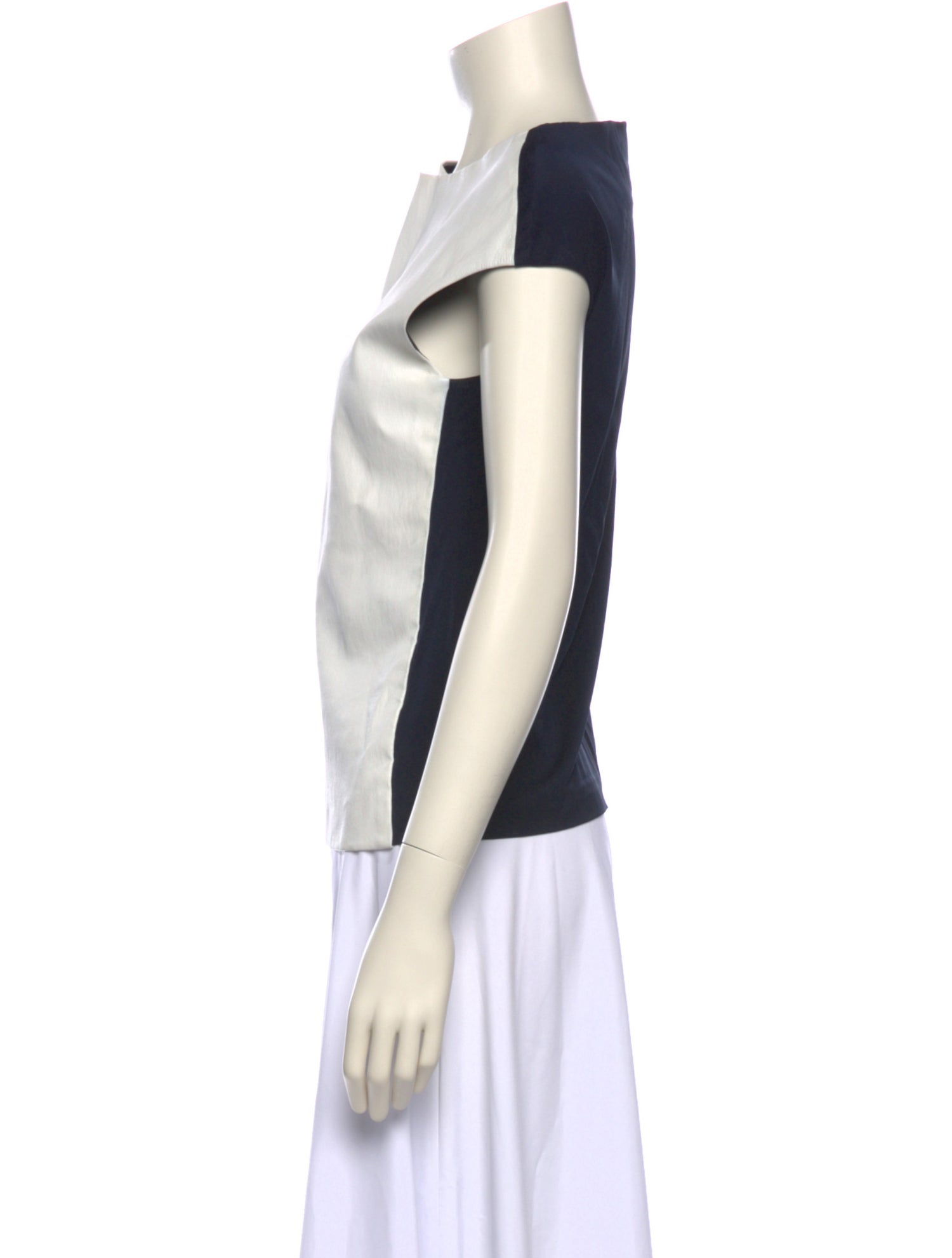 Zero + Maria Cornejo Lambskin Crew Neck Top