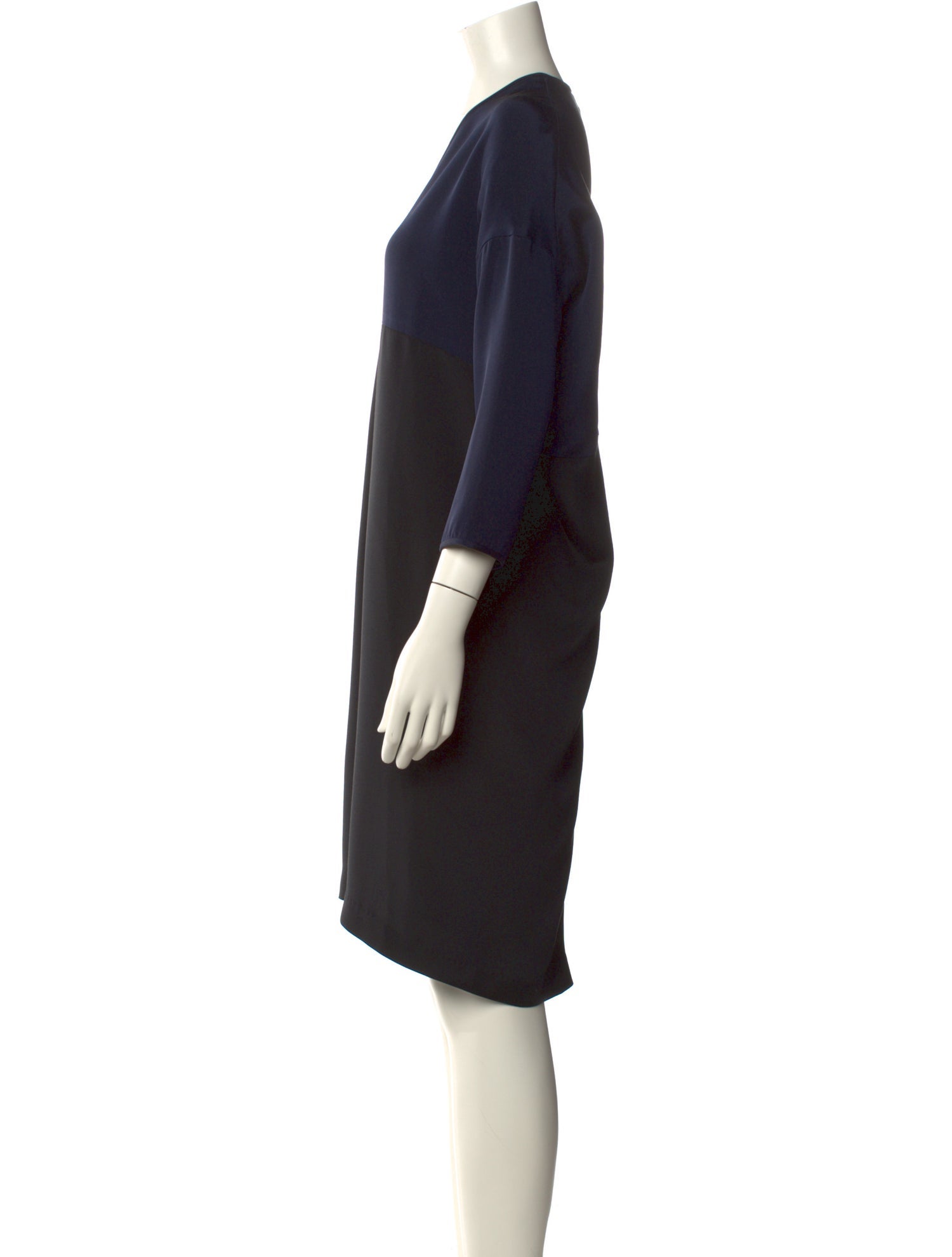 Zero + Maria Cornejo Silk Knee-Length Dress