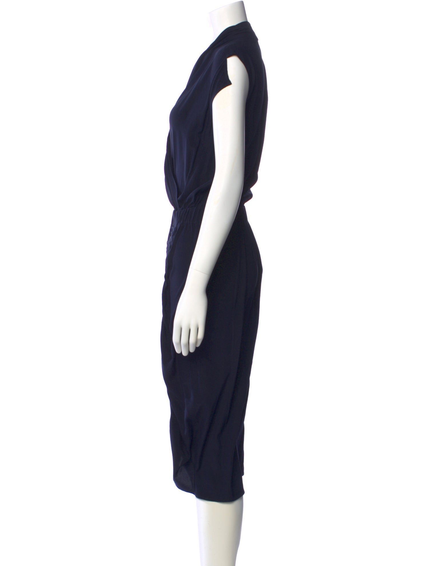 Zero + Maria Cornejo Silk Midi Length Dress