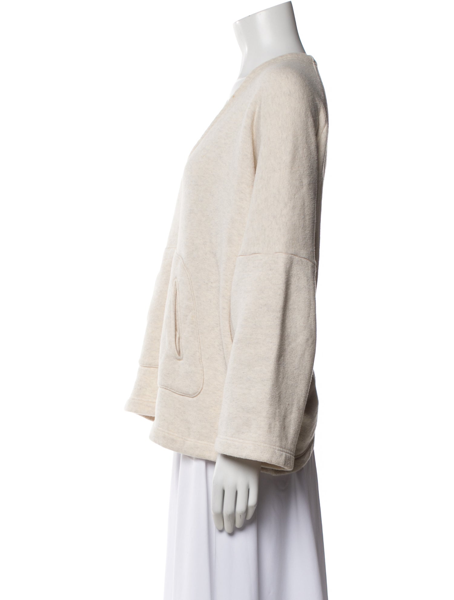 Zero + Maria Cornejo V-Neck Long Sleeve Sweatshirt