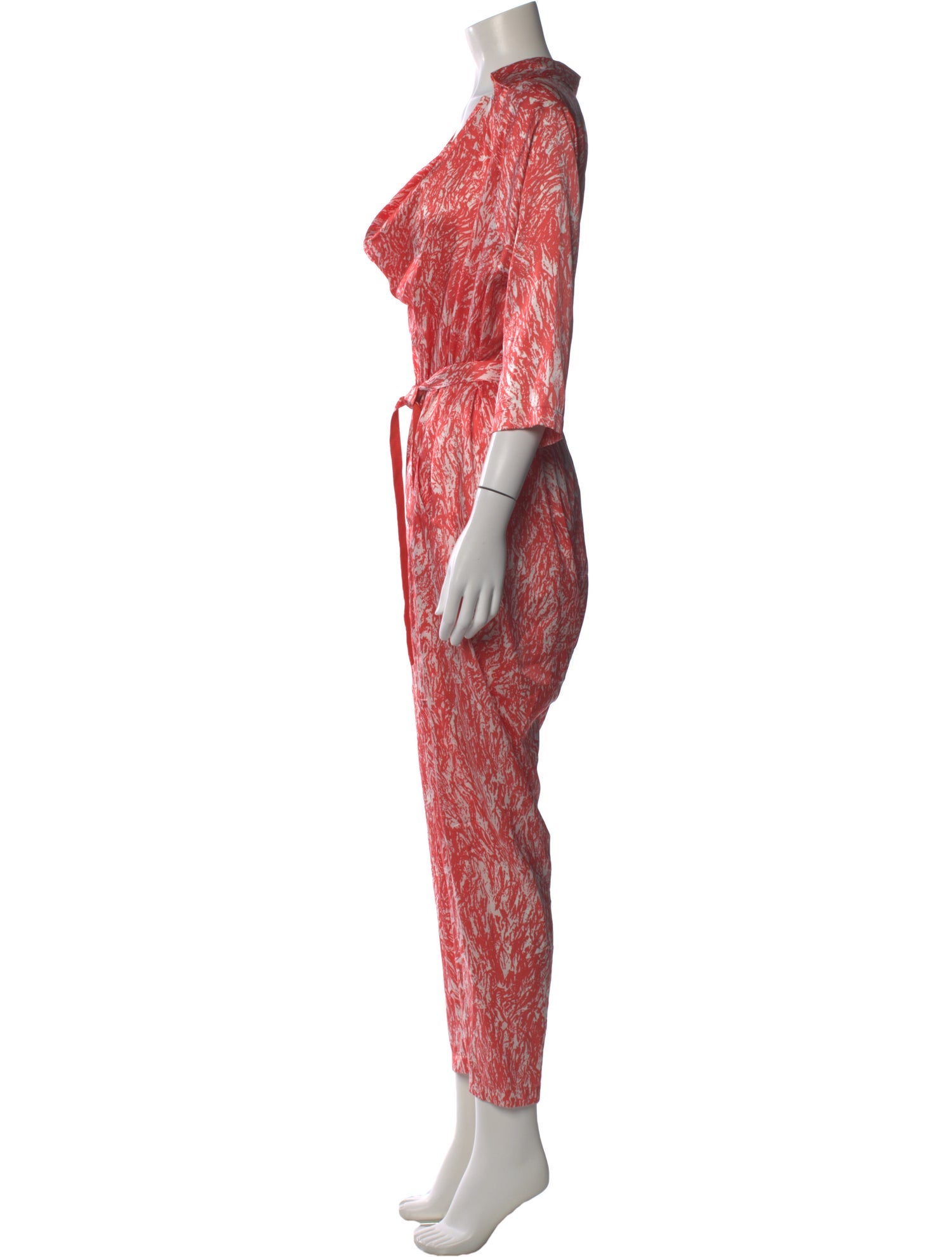 Zero + Maria Cornejo Silk Printed Jumpsuit