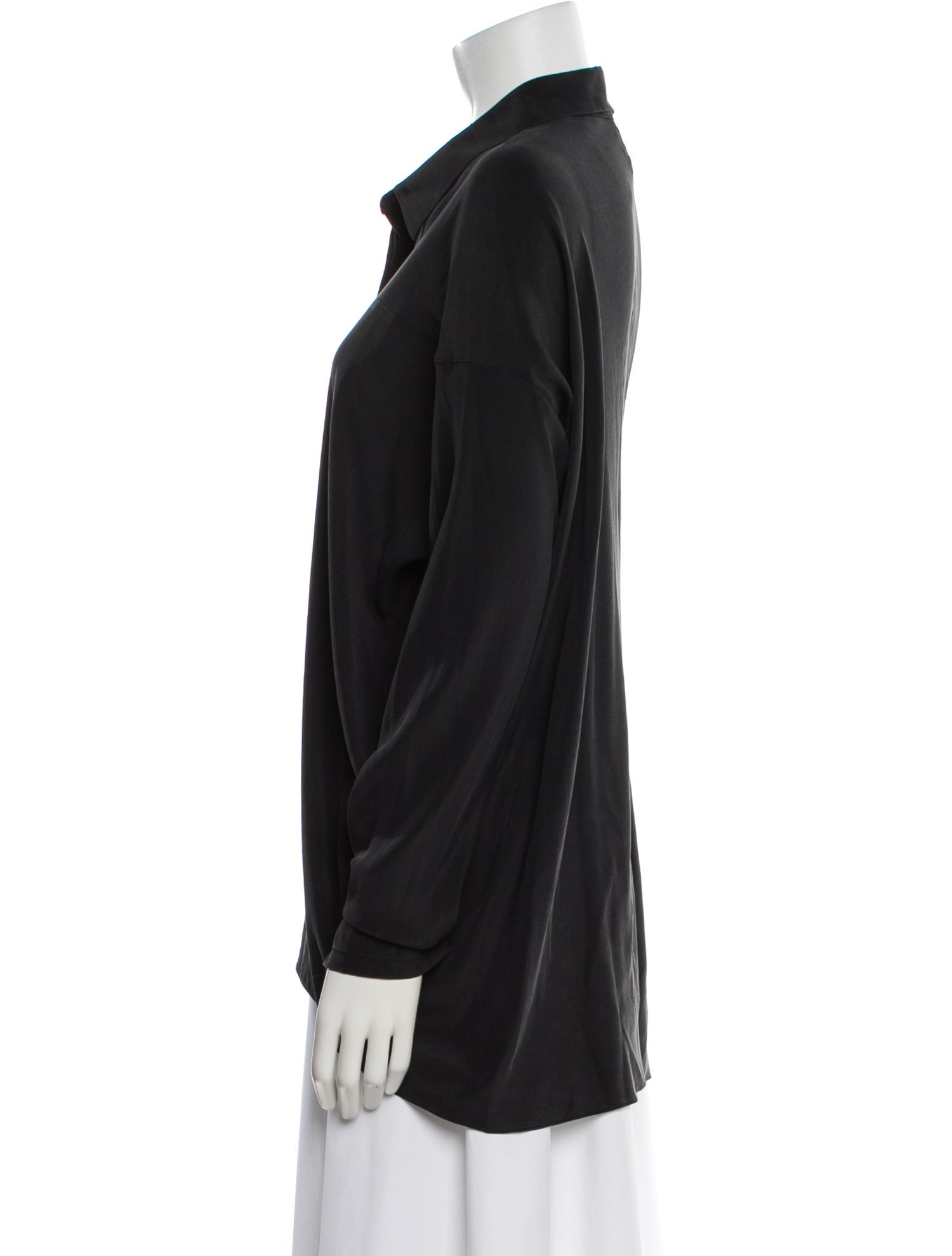 Zero + Maria Cornejo Silk Asymmetrical Top