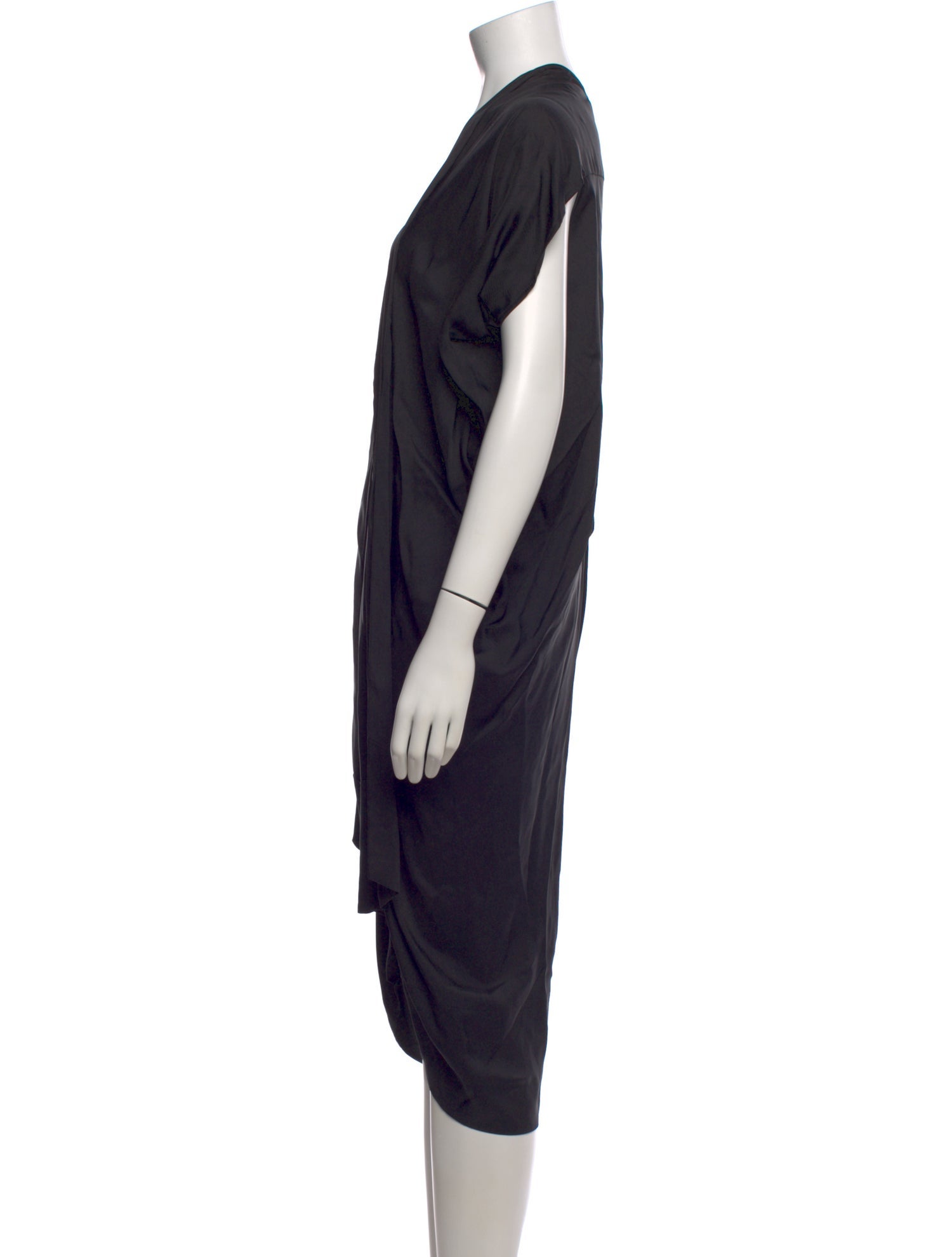 Zero + Maria Cornejo V-Neck Midi Length Dress