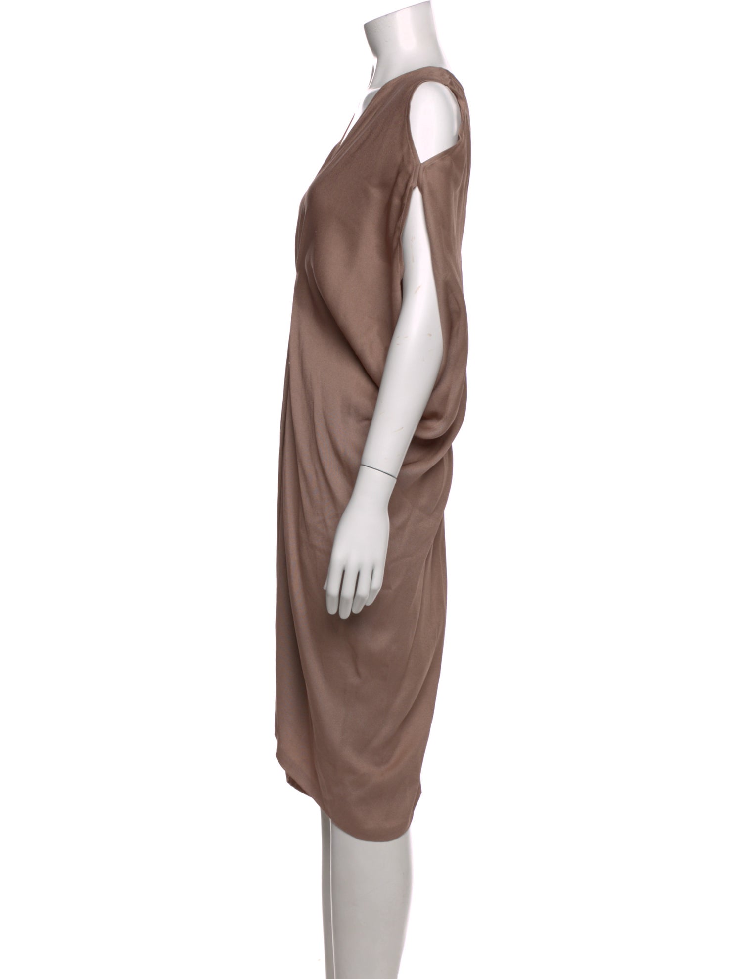 Zero + Maria Cornejo V-Neck Midi Length Dress