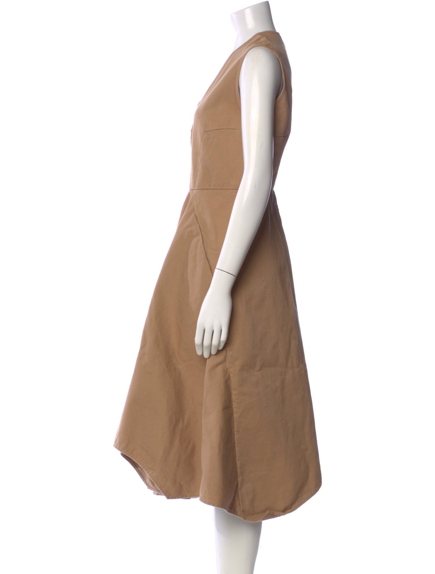 Zero + Maria Cornejo V-Neck Midi Length Dress