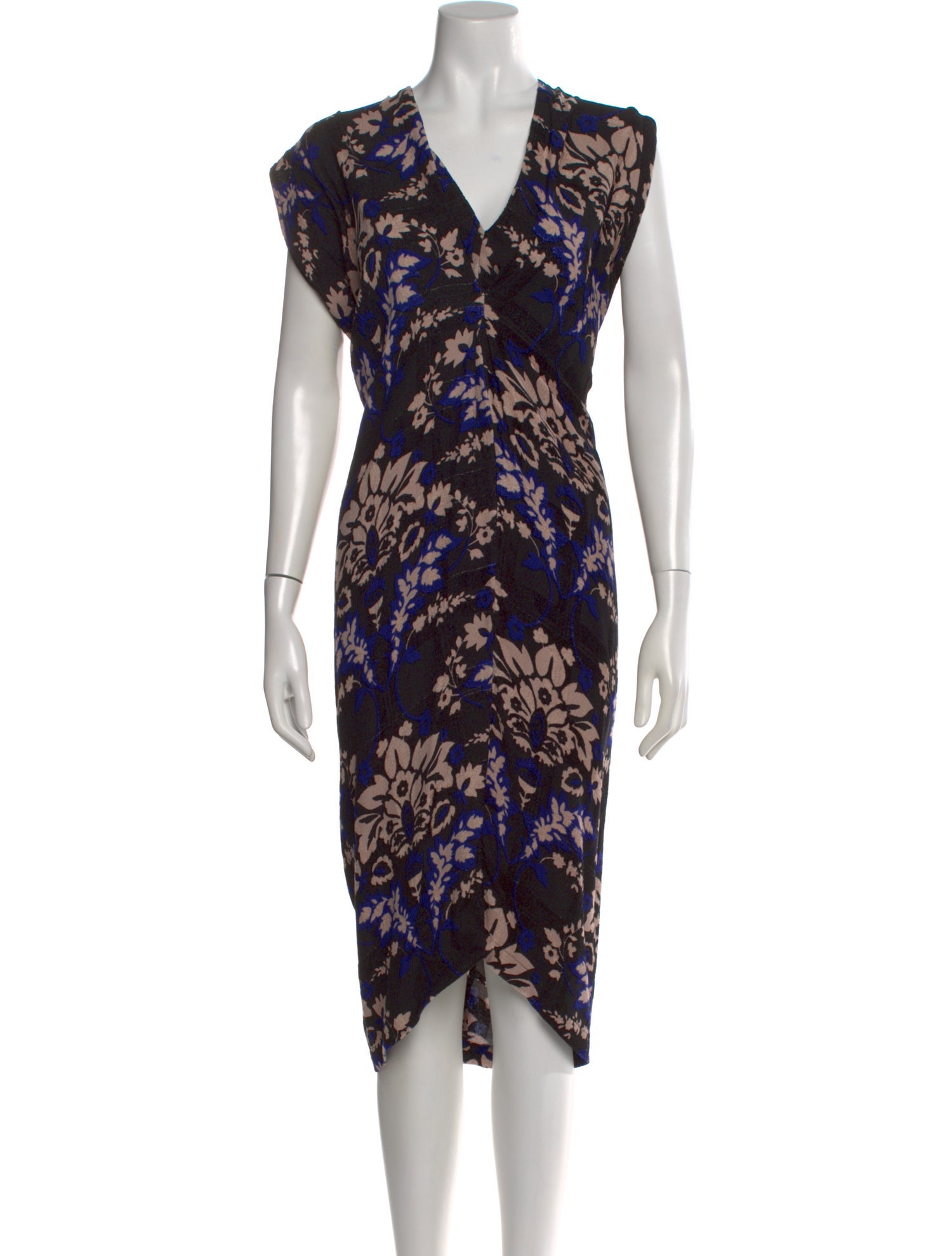 Zero + Maria Cornejo Floral Print Midi Length Dress