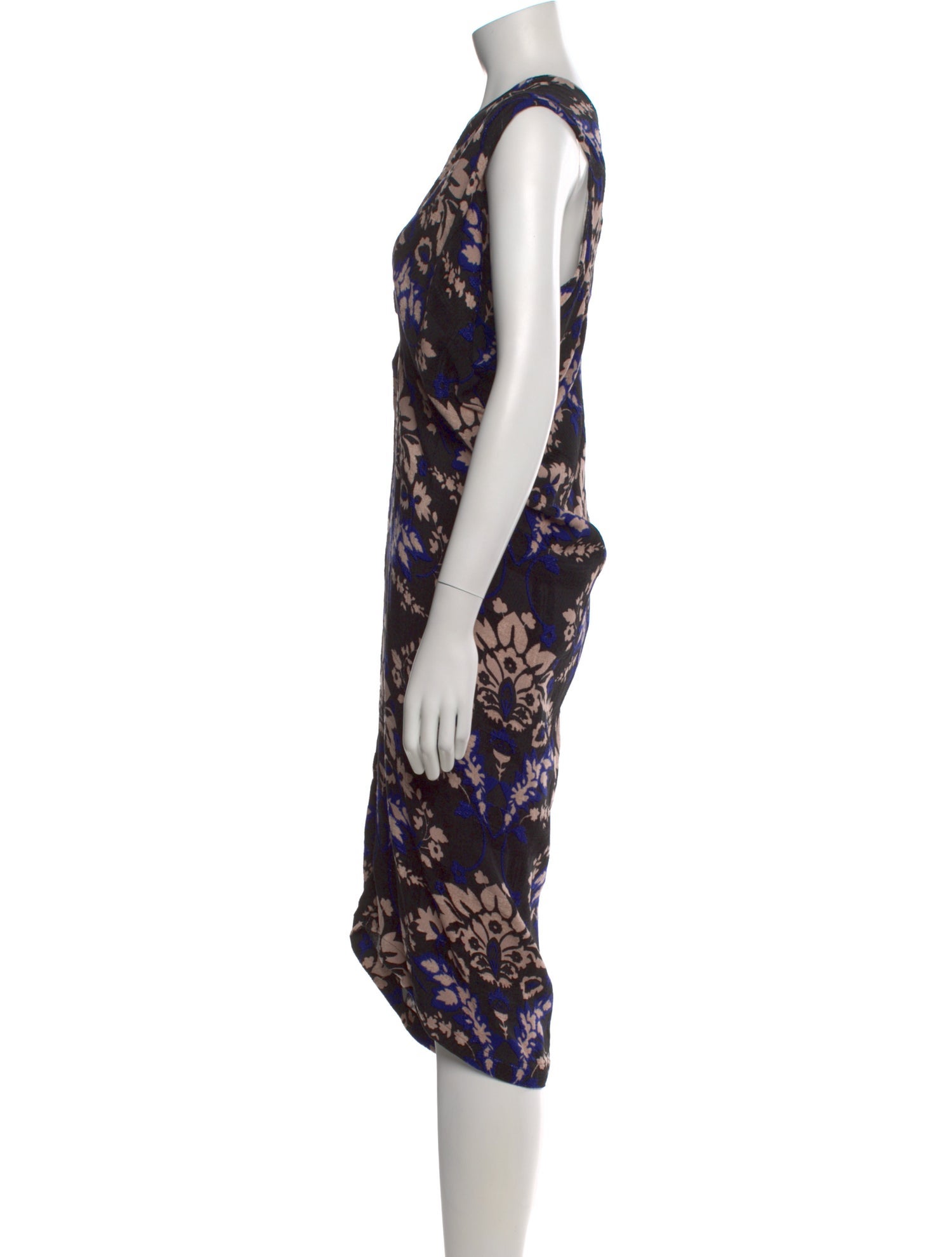 Zero + Maria Cornejo Floral Print Midi Length Dress