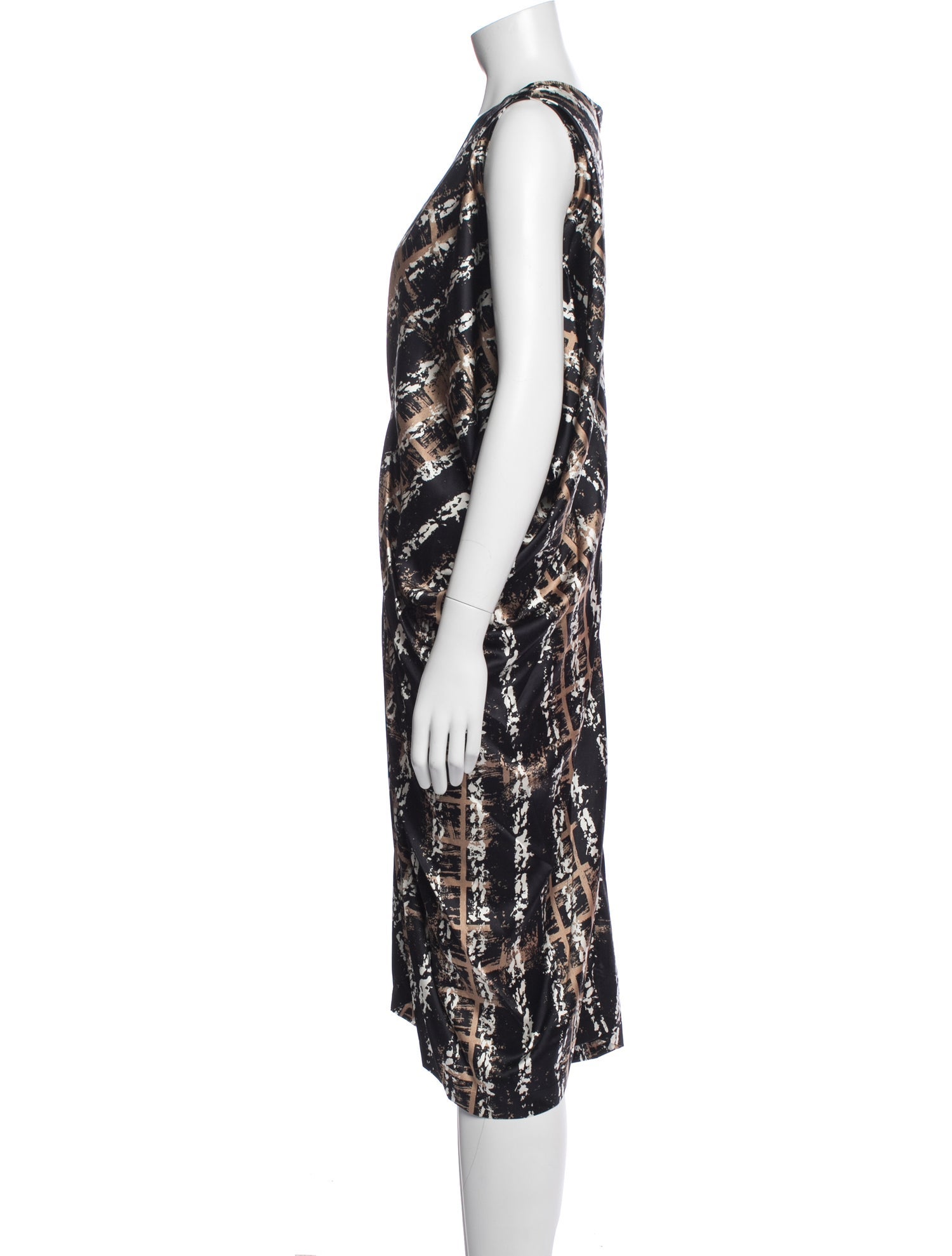 Zero + Maria Cornejo Silk Midi Length Dress