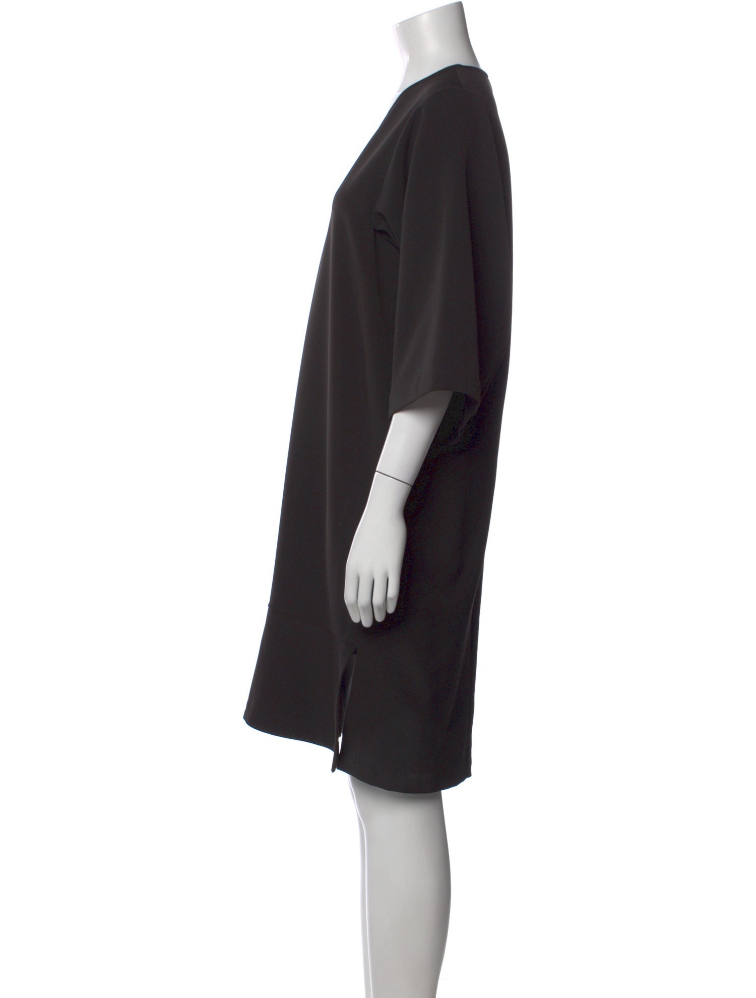 Zero + Maria Cornejo V-Neck Knee-Length Dress