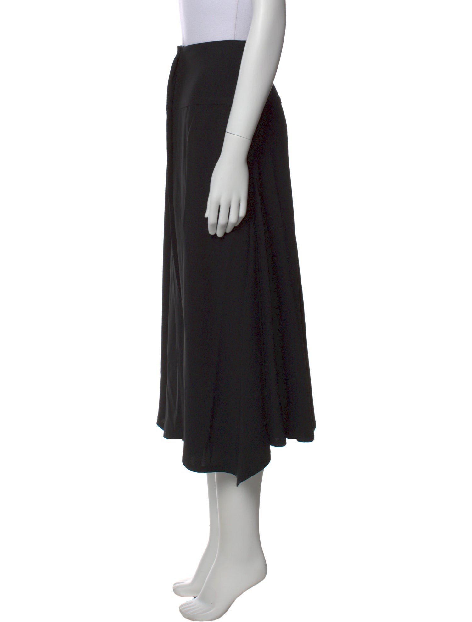Zero + Maria Cornejo Ruffle Embellishment Midi Length Skirt