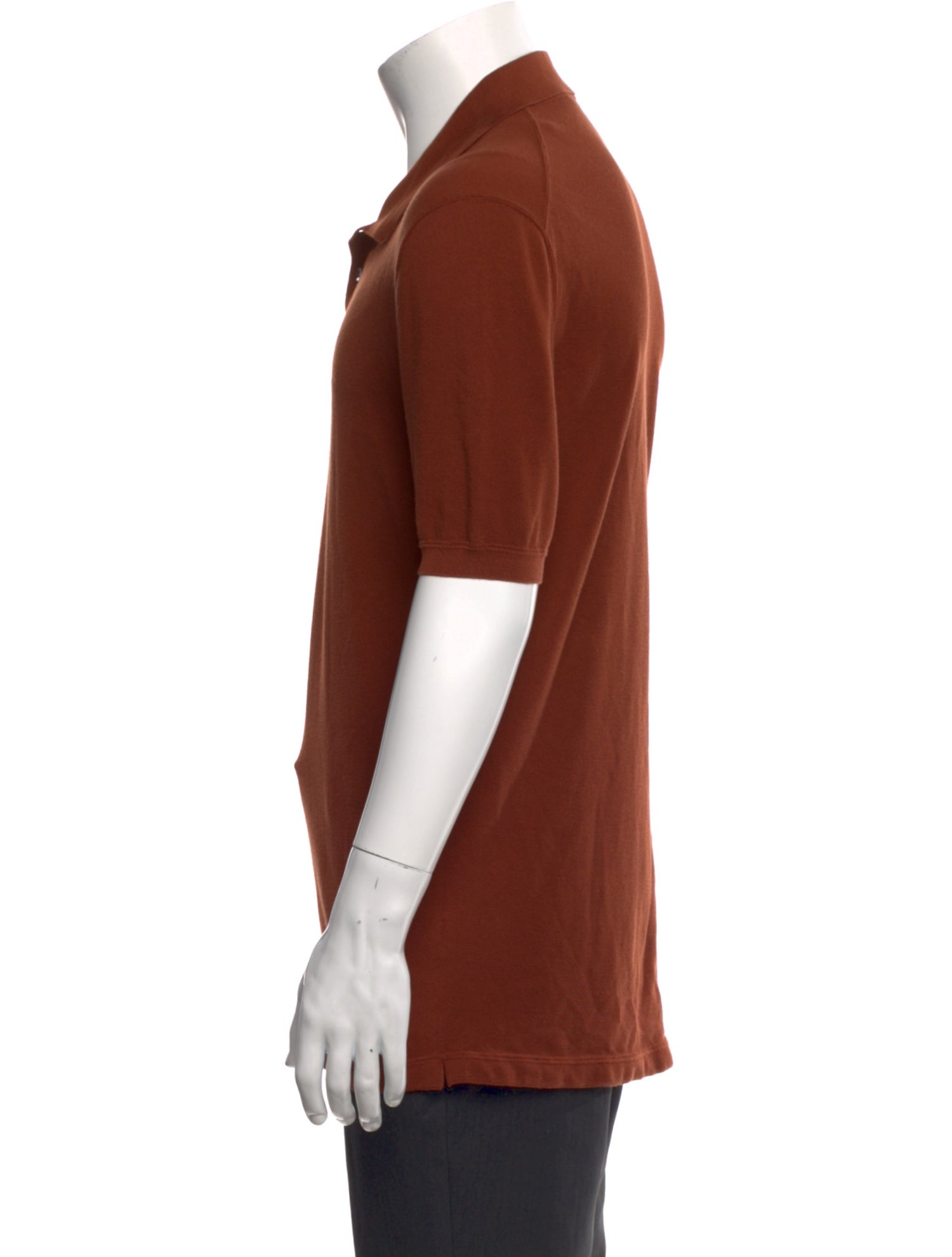 Ermenegildo Zegna Couture Collar Short Sleeve Polo Shirt