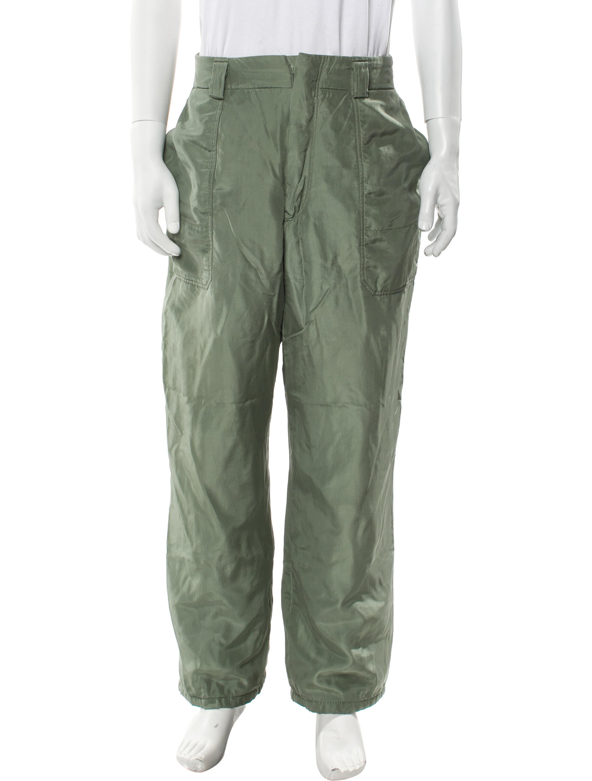 Ermenegildo Zegna Couture Silk Cargo Pants