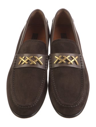 Ermenegildo Zegna Couture Suede Dress Loafers