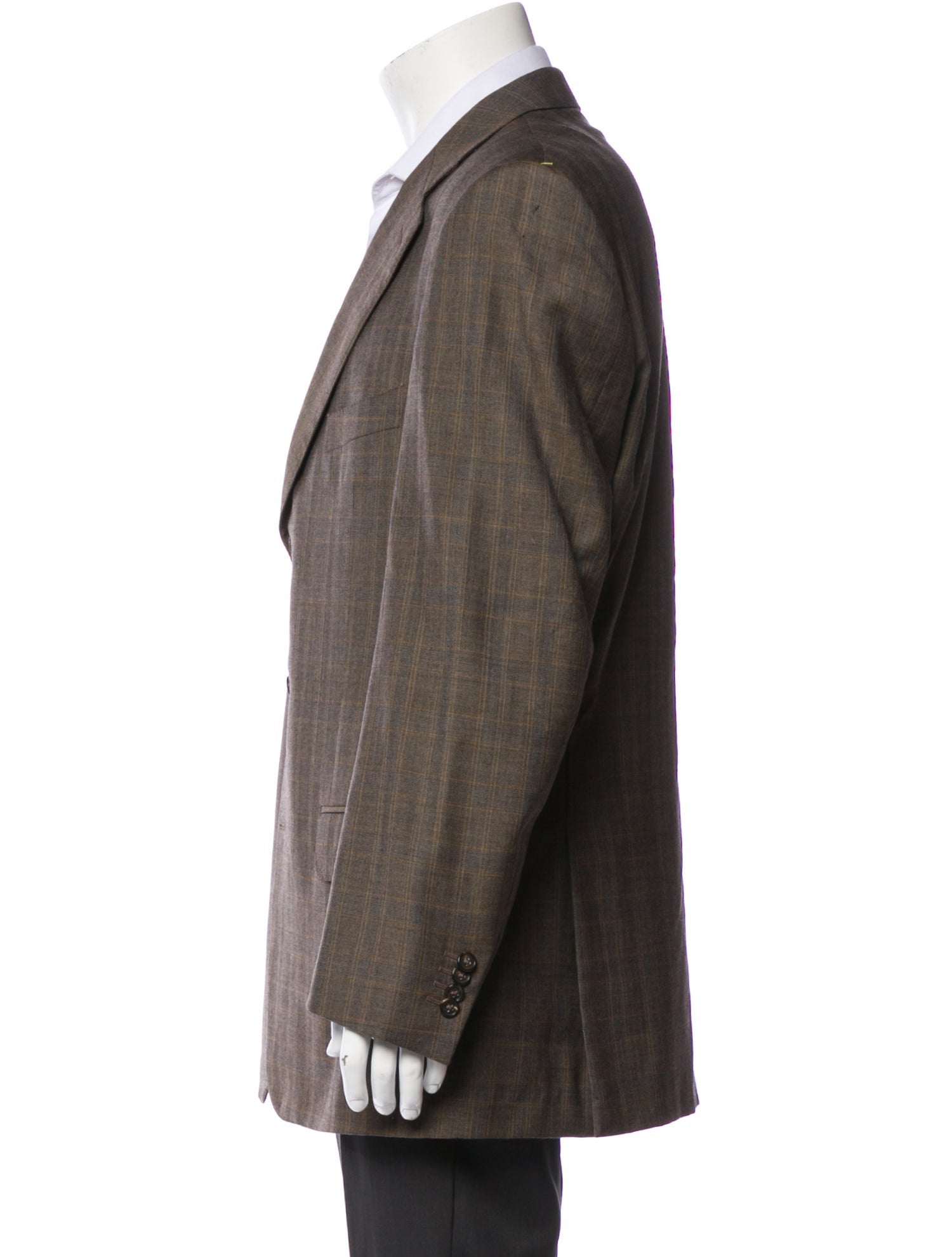 Ermenegildo Zegna Couture Plaid Print Blazer