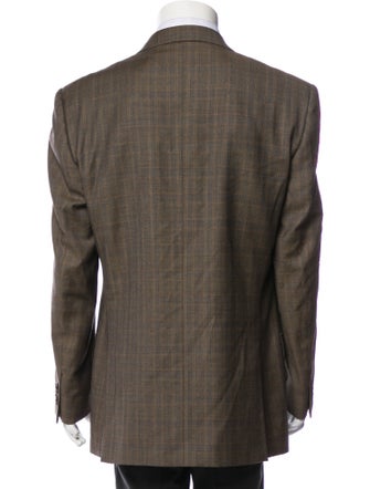 Ermenegildo Zegna Couture Plaid Print Blazer