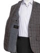 Ermenegildo Zegna Couture Wool Plaid Print Blazer