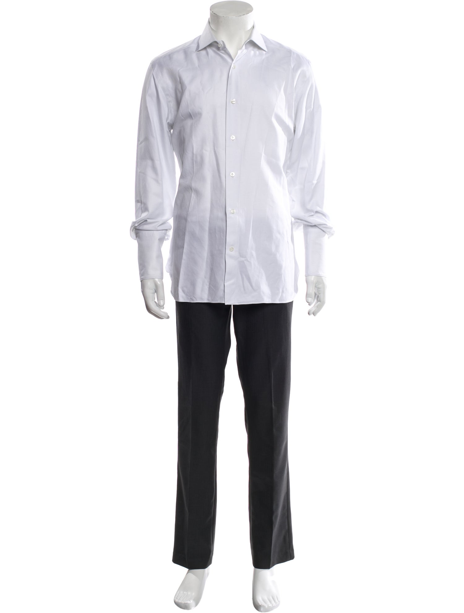 Ermenegildo Zegna Couture Long Sleeve Tuxedo Shirt