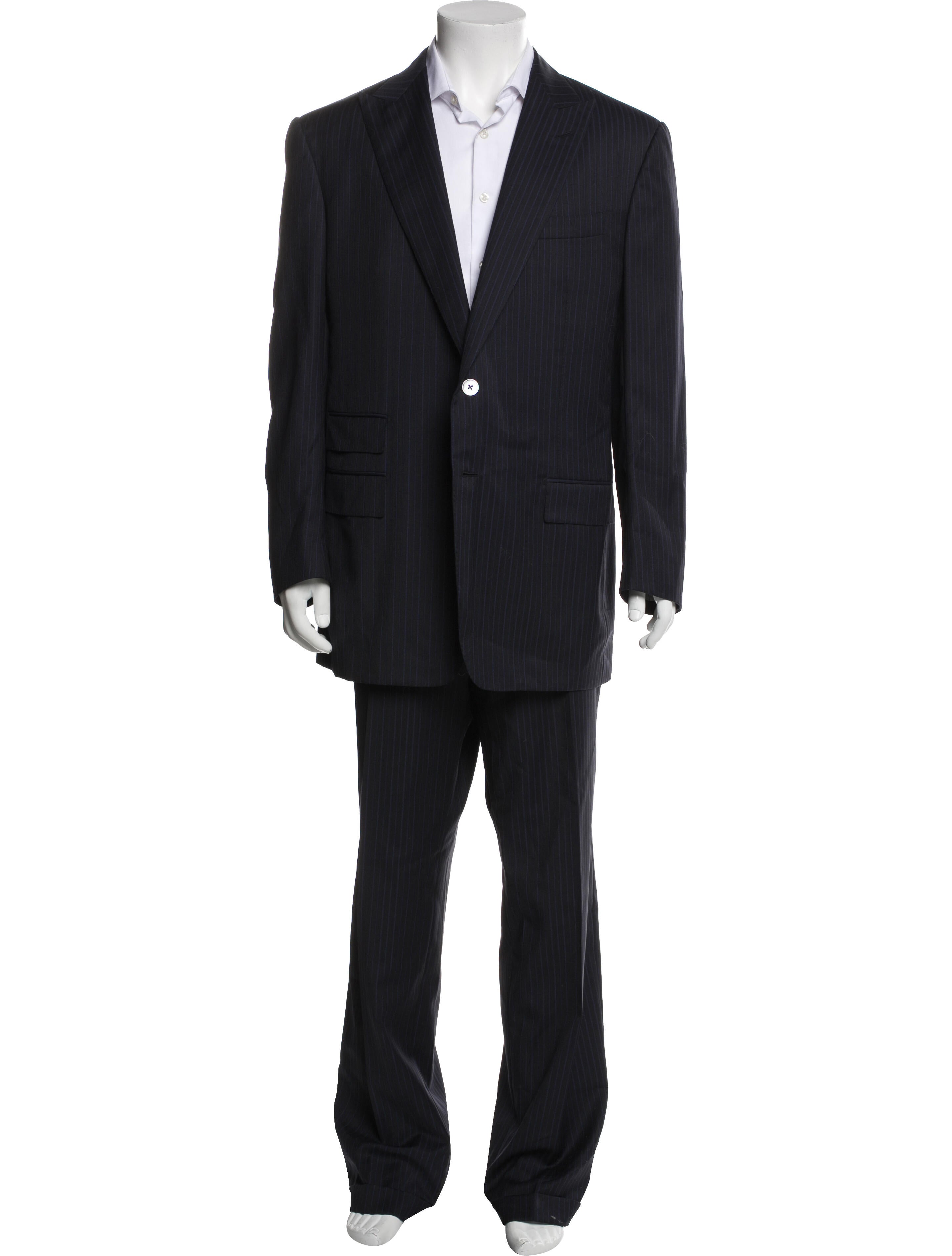 Ermenegildo Zegna Couture Wool Striped Two-Piece Suit