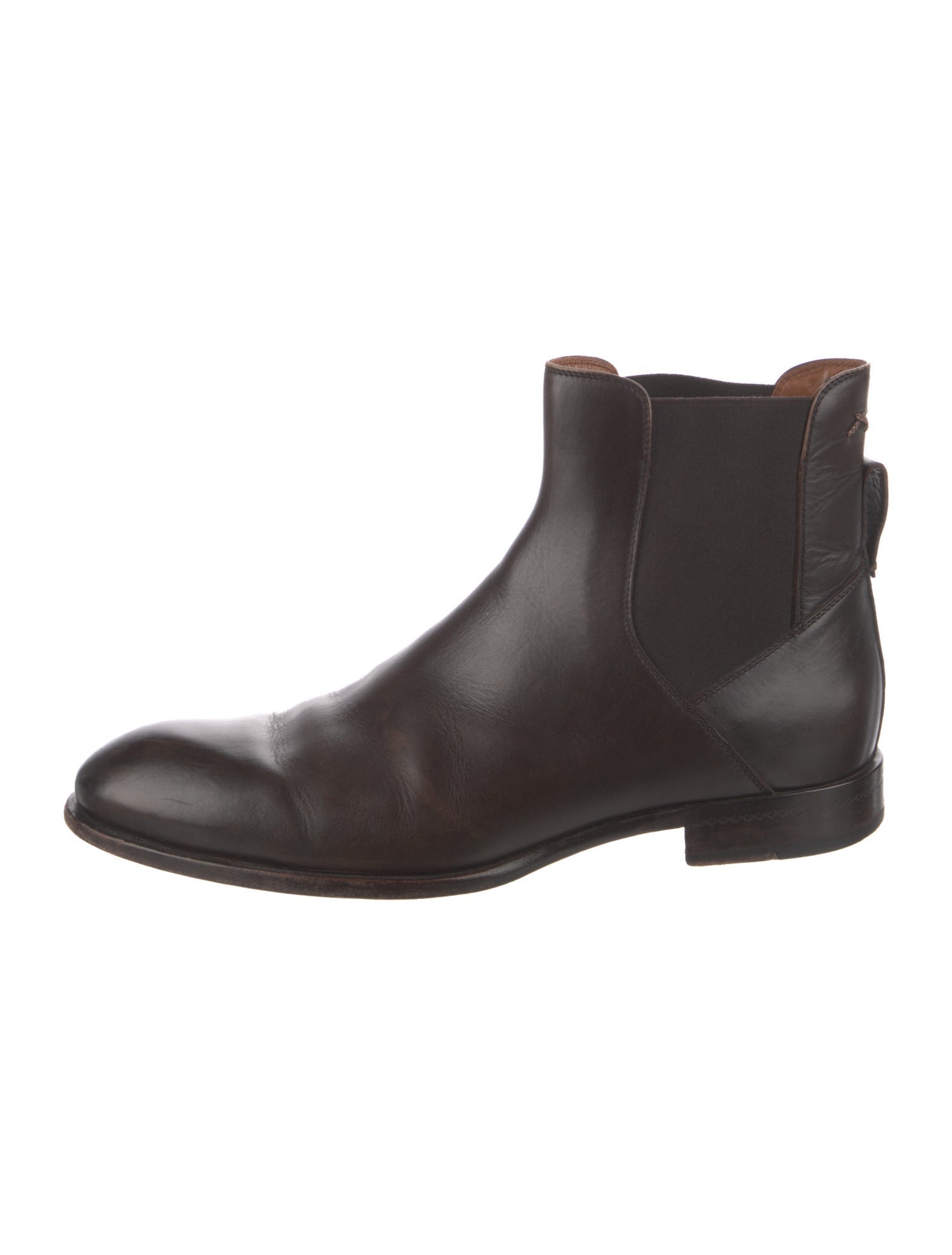 Ermenegildo Zegna Couture Leather Chelsea Boots