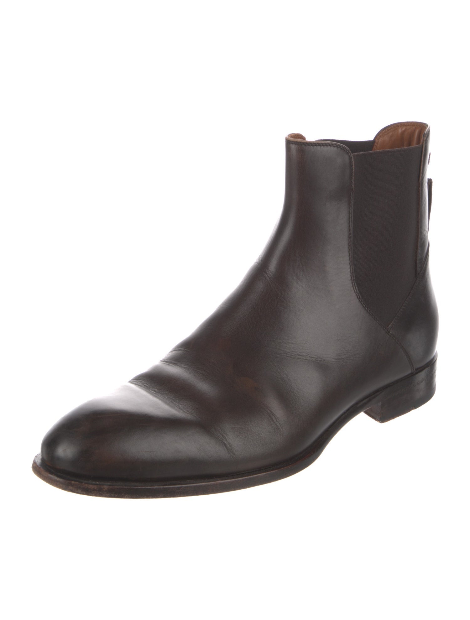 Ermenegildo Zegna Couture Leather Chelsea Boots