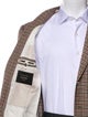 Ermenegildo Zegna Couture Wool Plaid Print Overcoat