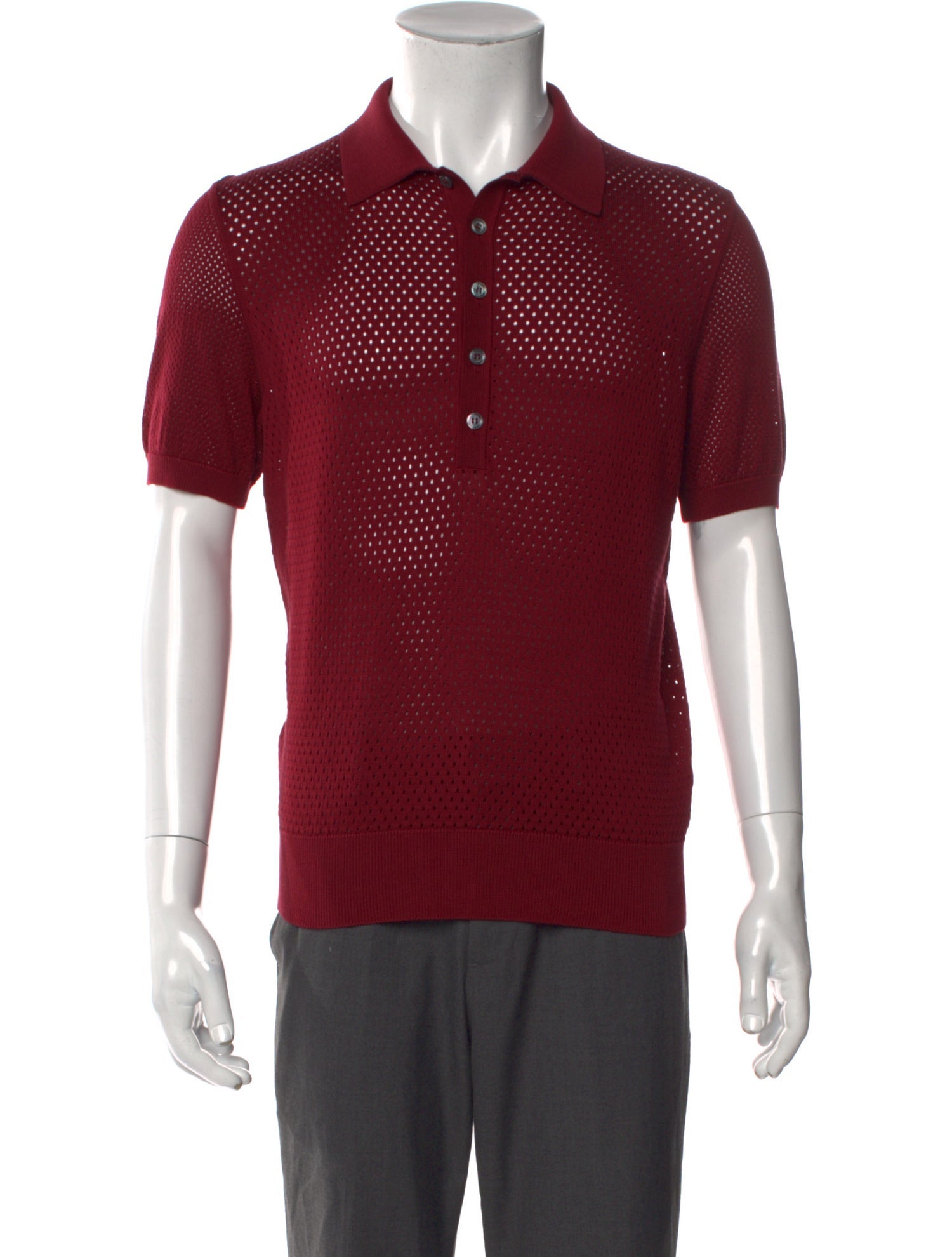 Ermenegildo Zegna Couture V-Neck Short Sleeve Polo Shirt w/ Tags