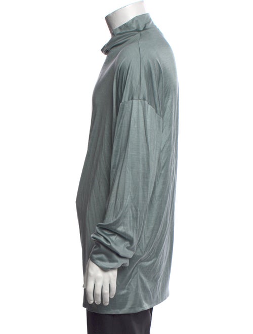 Ermenegildo Zegna Couture Mock Neck Long Sleeve T-Shirt