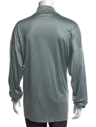 Ermenegildo Zegna Couture Mock Neck Long Sleeve T-Shirt