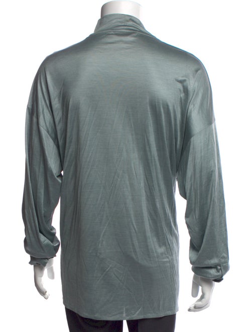 Ermenegildo Zegna Couture Mock Neck Long Sleeve T-Shirt