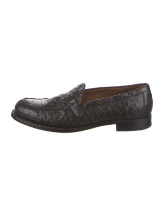 Ermenegildo Zegna Couture Leather Dress Loafers