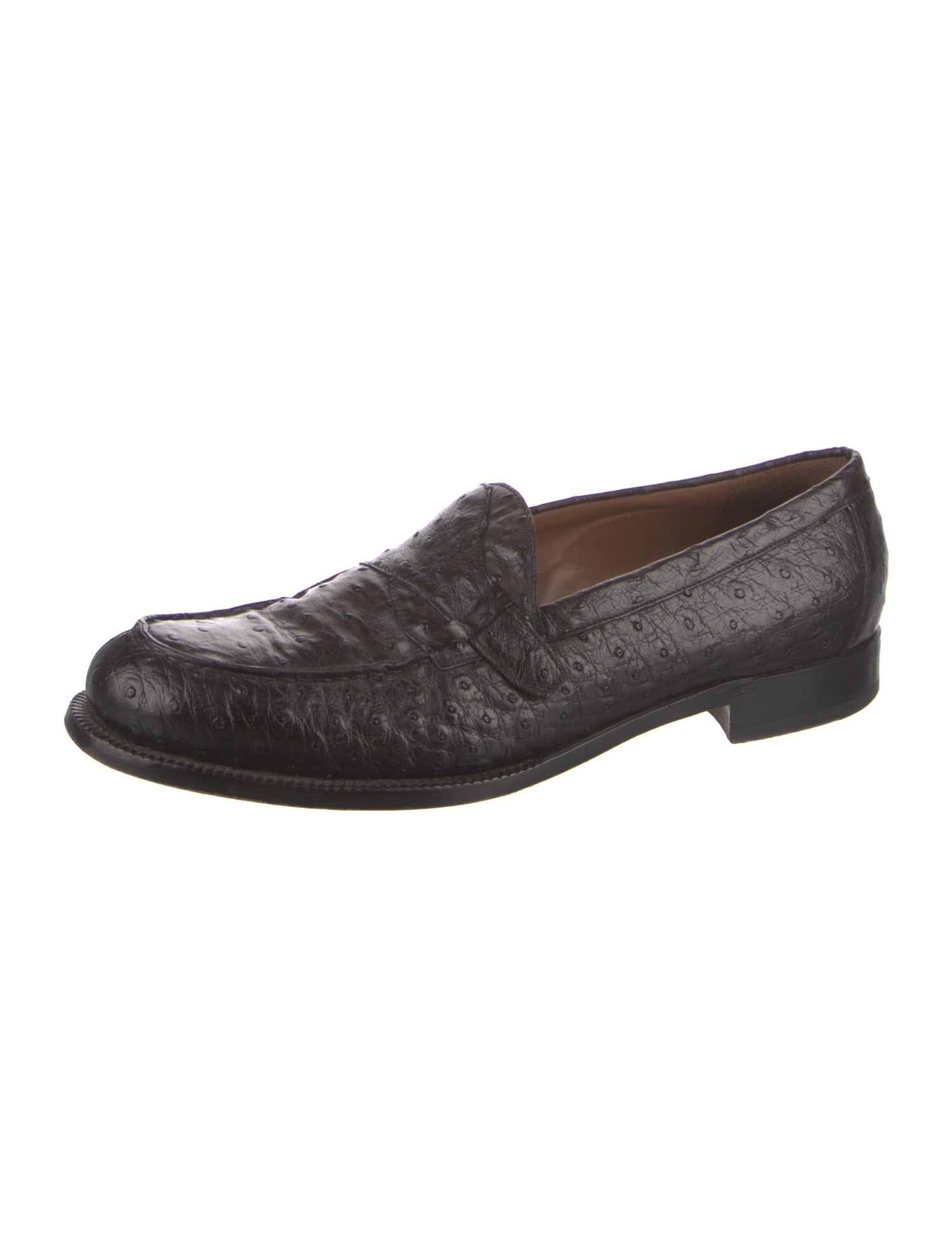 Ermenegildo Zegna Couture Leather Dress Loafers