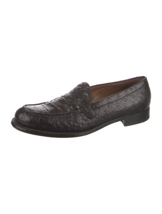 Ermenegildo Zegna Couture Leather Dress Loafers