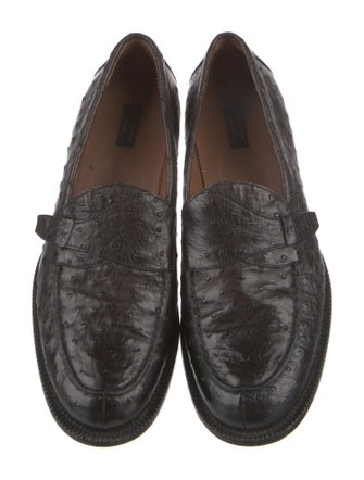 Ermenegildo Zegna Couture Leather Dress Loafers