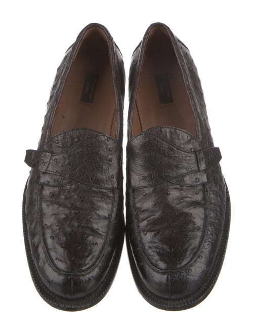 Ermenegildo Zegna Couture Leather Dress Loafers