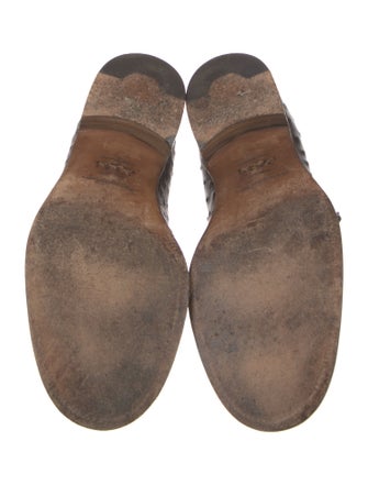 Ermenegildo Zegna Couture Leather Dress Loafers