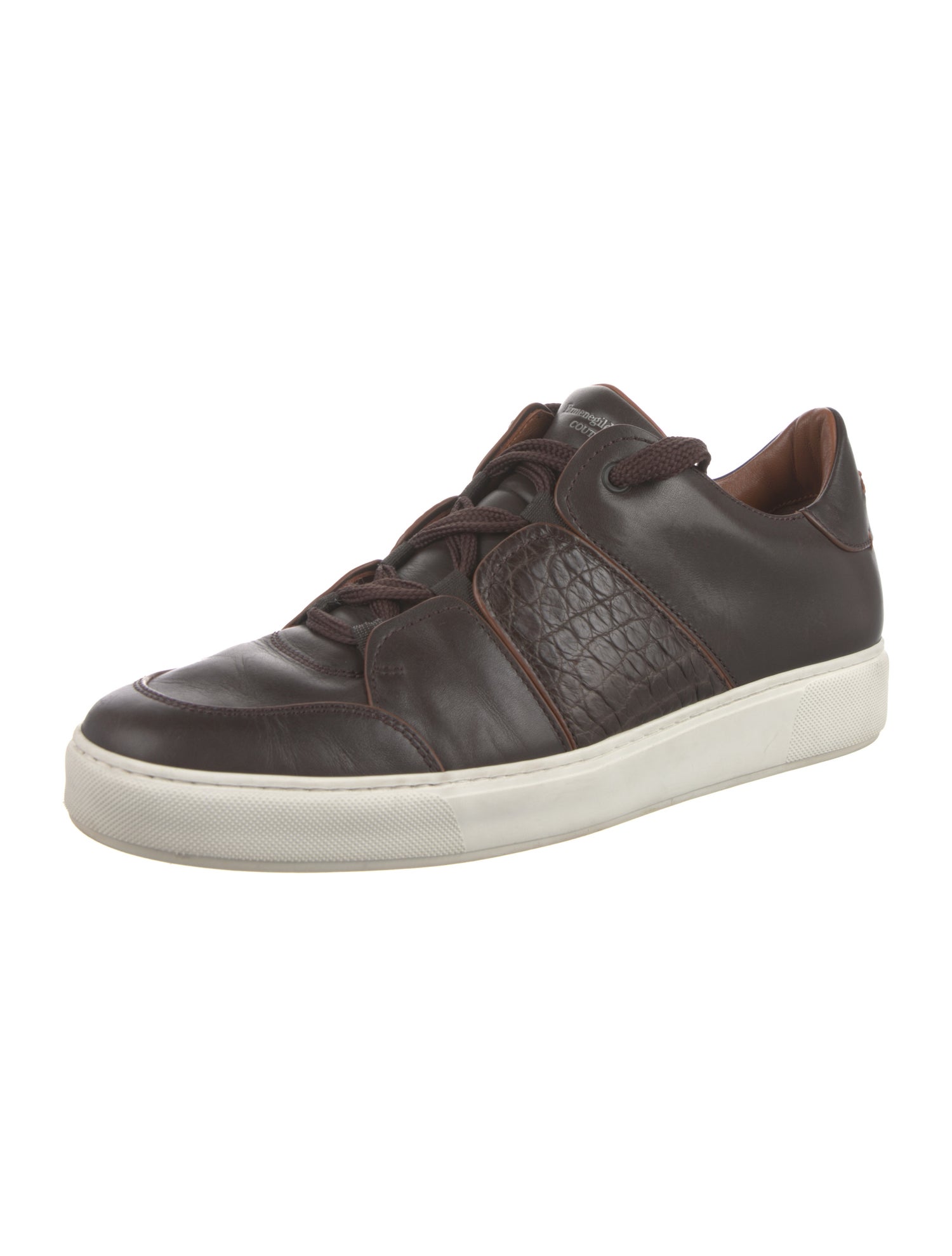 Ermenegildo Zegna Couture Leather Sneakers
